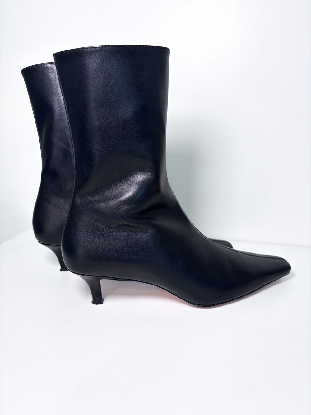 ✨SOLD RAYE Revolve Karina Black Heeled Pointed Toe Dressy Ankle Boots Women’s - Picture 4 of 7
